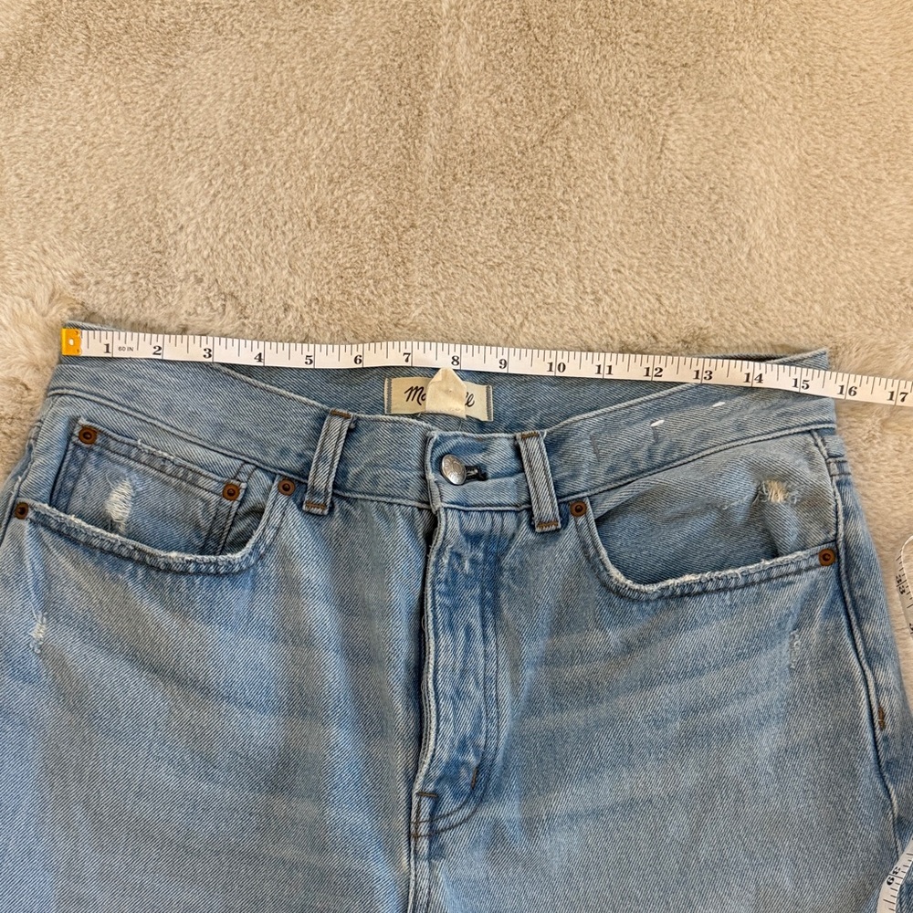 Madewell distressed low slung baggy jeans. Size 27 - Picture 6 of 8